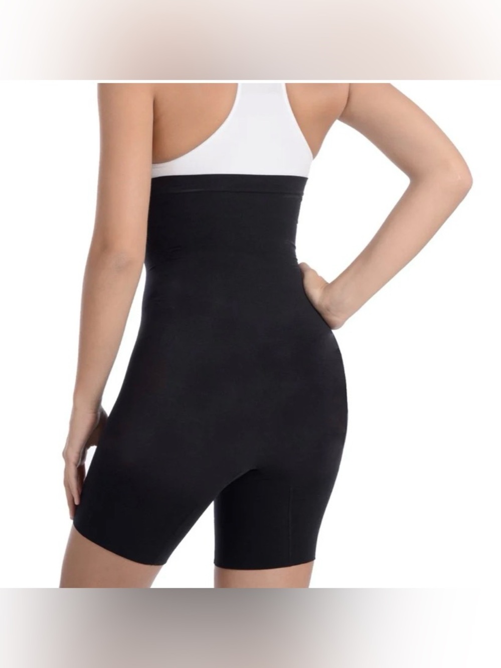 Body Beautiful High-Waisted Shaper Shorts L/XL NWT Black Snatched Waist - Picture 5 of 10
